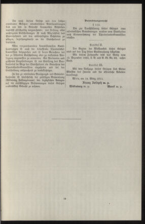 Verordnungsblatt des k.k. Ministeriums des Innern. Beibl.. Beiblatt zu dem Verordnungsblatte des k.k. Ministeriums des Innern. Angelegenheiten der staatlichen Veterinärverwaltung. (etc.) 19110715 Seite: 397