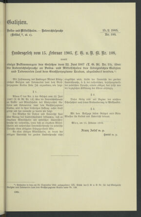 Verordnungsblatt des k.k. Ministeriums des Innern. Beibl.. Beiblatt zu dem Verordnungsblatte des k.k. Ministeriums des Innern. Angelegenheiten der staatlichen Veterinärverwaltung. (etc.) 19110930 Seite: 121