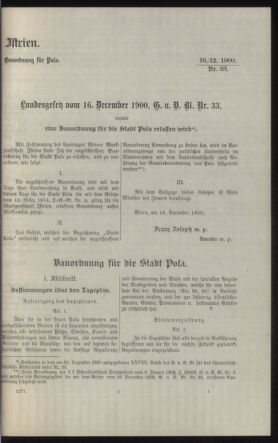 Verordnungsblatt des k.k. Ministeriums des Innern. Beibl.. Beiblatt zu dem Verordnungsblatte des k.k. Ministeriums des Innern. Angelegenheiten der staatlichen Veterinärverwaltung. (etc.) 19110930 Seite: 161