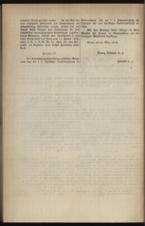 Verordnungsblatt des k.k. Ministeriums des Innern. Beibl.. Beiblatt zu dem Verordnungsblatte des k.k. Ministeriums des Innern. Angelegenheiten der staatlichen Veterinärverwaltung. (etc.) 19120615 Seite: 566