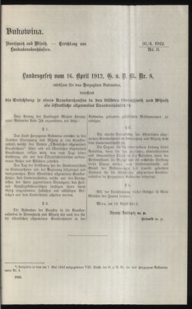 Verordnungsblatt des k.k. Ministeriums des Innern. Beibl.. Beiblatt zu dem Verordnungsblatte des k.k. Ministeriums des Innern. Angelegenheiten der staatlichen Veterinärverwaltung. (etc.) 19120826 Seite: 115