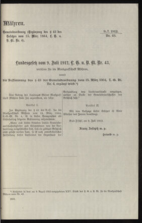 Verordnungsblatt des k.k. Ministeriums des Innern. Beibl.. Beiblatt zu dem Verordnungsblatte des k.k. Ministeriums des Innern. Angelegenheiten der staatlichen Veterinärverwaltung. (etc.) 19121031 Seite: 11