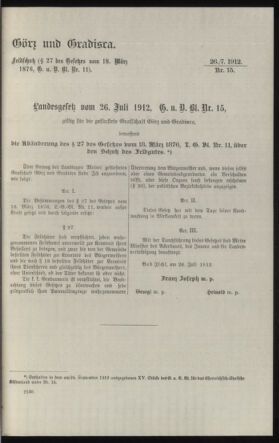 Verordnungsblatt des k.k. Ministeriums des Innern. Beibl.. Beiblatt zu dem Verordnungsblatte des k.k. Ministeriums des Innern. Angelegenheiten der staatlichen Veterinärverwaltung. (etc.) 19121031 Seite: 125