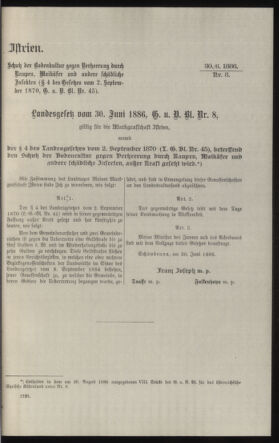 Verordnungsblatt des k.k. Ministeriums des Innern. Beibl.. Beiblatt zu dem Verordnungsblatte des k.k. Ministeriums des Innern. Angelegenheiten der staatlichen Veterinärverwaltung. (etc.) 19121031 Seite: 309