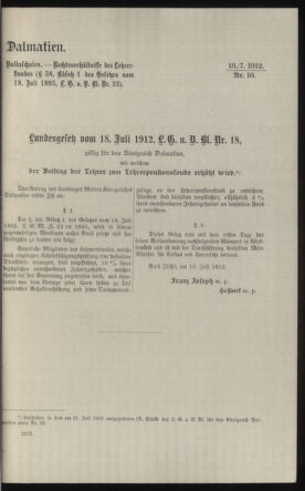 Verordnungsblatt des k.k. Ministeriums des Innern. Beibl.. Beiblatt zu dem Verordnungsblatte des k.k. Ministeriums des Innern. Angelegenheiten der staatlichen Veterinärverwaltung. (etc.) 19121115 Seite: 11