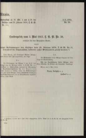 Verordnungsblatt des k.k. Ministeriums des Innern. Beibl.. Beiblatt zu dem Verordnungsblatte des k.k. Ministeriums des Innern. Angelegenheiten der staatlichen Veterinärverwaltung. (etc.) 19121115 Seite: 61