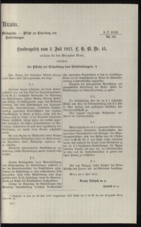 Verordnungsblatt des k.k. Ministeriums des Innern. Beibl.. Beiblatt zu dem Verordnungsblatte des k.k. Ministeriums des Innern. Angelegenheiten der staatlichen Veterinärverwaltung. (etc.) 19121115 Seite: 63