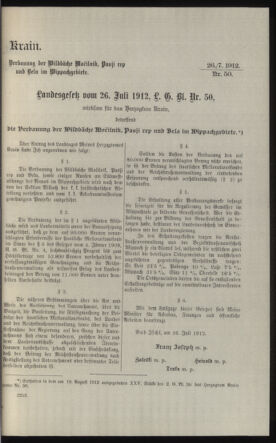 Verordnungsblatt des k.k. Ministeriums des Innern. Beibl.. Beiblatt zu dem Verordnungsblatte des k.k. Ministeriums des Innern. Angelegenheiten der staatlichen Veterinärverwaltung. (etc.) 19121115 Seite: 65