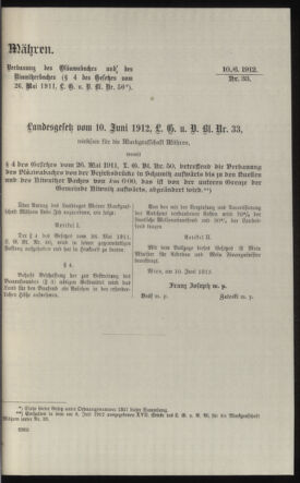 Verordnungsblatt des k.k. Ministeriums des Innern. Beibl.. Beiblatt zu dem Verordnungsblatte des k.k. Ministeriums des Innern. Angelegenheiten der staatlichen Veterinärverwaltung. (etc.) 19121115 Seite: 85