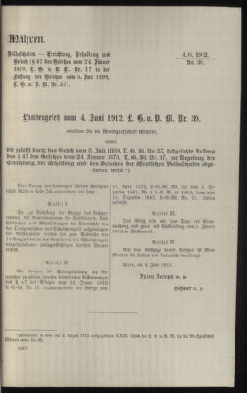 Verordnungsblatt des k.k. Ministeriums des Innern. Beibl.. Beiblatt zu dem Verordnungsblatte des k.k. Ministeriums des Innern. Angelegenheiten der staatlichen Veterinärverwaltung. (etc.) 19121115 Seite: 97