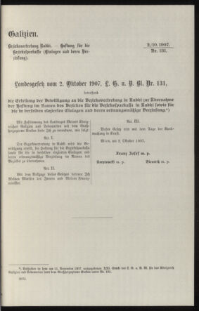 Verordnungsblatt des k.k. Ministeriums des Innern. Beibl.. Beiblatt zu dem Verordnungsblatte des k.k. Ministeriums des Innern. Angelegenheiten der staatlichen Veterinärverwaltung. (etc.) 19130415 Seite: 191