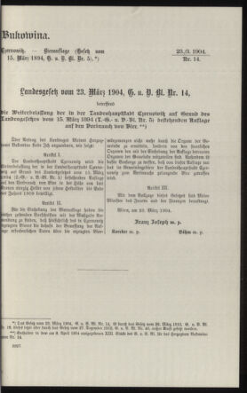 Verordnungsblatt des k.k. Ministeriums des Innern. Beibl.. Beiblatt zu dem Verordnungsblatte des k.k. Ministeriums des Innern. Angelegenheiten der staatlichen Veterinärverwaltung. (etc.) 19130615 Seite: 65