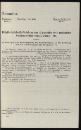 Verordnungsblatt des k.k. Ministeriums des Innern. Beibl.. Beiblatt zu dem Verordnungsblatte des k.k. Ministeriums des Innern. Angelegenheiten der staatlichen Veterinärverwaltung. (etc.) 19130615 Seite: 73