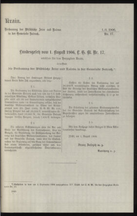 Verordnungsblatt des k.k. Ministeriums des Innern. Beibl.. Beiblatt zu dem Verordnungsblatte des k.k. Ministeriums des Innern. Angelegenheiten der staatlichen Veterinärverwaltung. (etc.) 19130930 Seite: 265