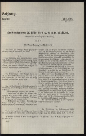 Verordnungsblatt des k.k. Ministeriums des Innern. Beibl.. Beiblatt zu dem Verordnungsblatte des k.k. Ministeriums des Innern. Angelegenheiten der staatlichen Veterinärverwaltung. (etc.) 19130930 Seite: 393