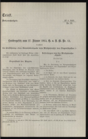 Verordnungsblatt des k.k. Ministeriums des Innern. Beibl.. Beiblatt zu dem Verordnungsblatte des k.k. Ministeriums des Innern. Angelegenheiten der staatlichen Veterinärverwaltung. (etc.) 19130930 Seite: 403