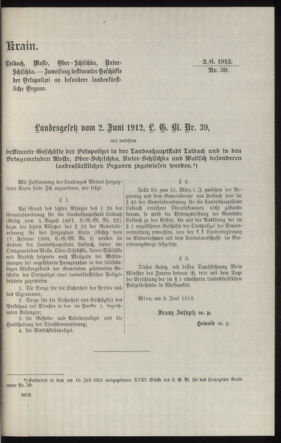 Verordnungsblatt des k.k. Ministeriums des Innern. Beibl.. Beiblatt zu dem Verordnungsblatte des k.k. Ministeriums des Innern. Angelegenheiten der staatlichen Veterinärverwaltung. (etc.) 19130930 Seite: 61