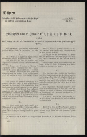 Verordnungsblatt des k.k. Ministeriums des Innern. Beibl.. Beiblatt zu dem Verordnungsblatte des k.k. Ministeriums des Innern. Angelegenheiten der staatlichen Veterinärverwaltung. (etc.) 19131015 Seite: 245