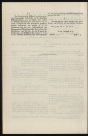 Verordnungsblatt des k.k. Ministeriums des Innern. Beibl.. Beiblatt zu dem Verordnungsblatte des k.k. Ministeriums des Innern. Angelegenheiten der staatlichen Veterinärverwaltung. (etc.) 19131031 Seite: 664