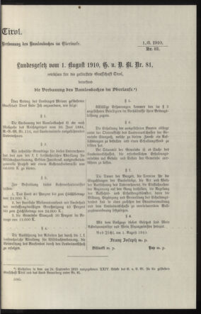 Verordnungsblatt des k.k. Ministeriums des Innern. Beibl.. Beiblatt zu dem Verordnungsblatte des k.k. Ministeriums des Innern. Angelegenheiten der staatlichen Veterinärverwaltung. (etc.) 19131231 Seite: 541