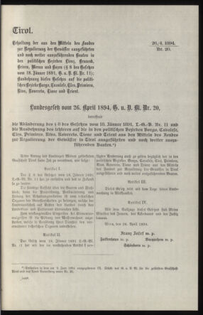 Verordnungsblatt des k.k. Ministeriums des Innern. Beibl.. Beiblatt zu dem Verordnungsblatte des k.k. Ministeriums des Innern. Angelegenheiten der staatlichen Veterinärverwaltung. (etc.) 19140115 Seite: 237