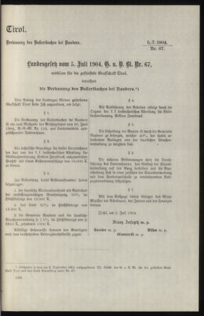 Verordnungsblatt des k.k. Ministeriums des Innern. Beibl.. Beiblatt zu dem Verordnungsblatte des k.k. Ministeriums des Innern. Angelegenheiten der staatlichen Veterinärverwaltung. (etc.) 19140115 Seite: 311