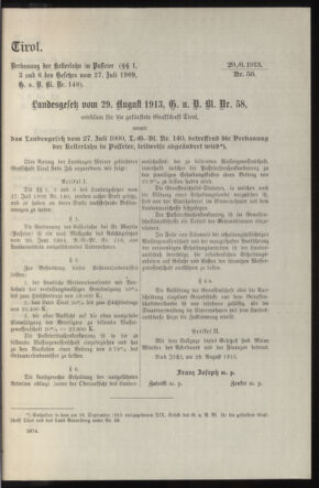 Verordnungsblatt des k.k. Ministeriums des Innern. Beibl.. Beiblatt zu dem Verordnungsblatte des k.k. Ministeriums des Innern. Angelegenheiten der staatlichen Veterinärverwaltung. (etc.) 19140131 Seite: 593