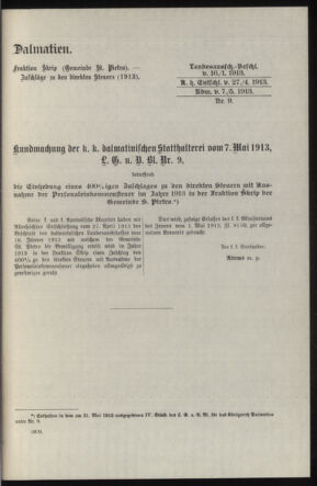 Verordnungsblatt des k.k. Ministeriums des Innern. Beibl.. Beiblatt zu dem Verordnungsblatte des k.k. Ministeriums des Innern. Angelegenheiten der staatlichen Veterinärverwaltung. (etc.) 19140315 Seite: 225