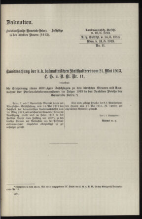 Verordnungsblatt des k.k. Ministeriums des Innern. Beibl.. Beiblatt zu dem Verordnungsblatte des k.k. Ministeriums des Innern. Angelegenheiten der staatlichen Veterinärverwaltung. (etc.) 19140315 Seite: 227