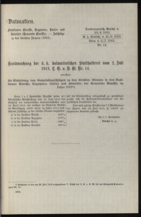 Verordnungsblatt des k.k. Ministeriums des Innern. Beibl.. Beiblatt zu dem Verordnungsblatte des k.k. Ministeriums des Innern. Angelegenheiten der staatlichen Veterinärverwaltung. (etc.) 19140315 Seite: 229