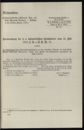 Verordnungsblatt des k.k. Ministeriums des Innern. Beibl.. Beiblatt zu dem Verordnungsblatte des k.k. Ministeriums des Innern. Angelegenheiten der staatlichen Veterinärverwaltung. (etc.) 19140315 Seite: 231