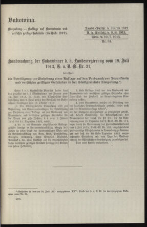 Verordnungsblatt des k.k. Ministeriums des Innern. Beibl.. Beiblatt zu dem Verordnungsblatte des k.k. Ministeriums des Innern. Angelegenheiten der staatlichen Veterinärverwaltung. (etc.) 19140315 Seite: 235