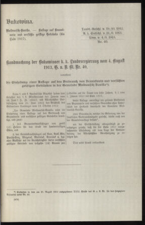 Verordnungsblatt des k.k. Ministeriums des Innern. Beibl.. Beiblatt zu dem Verordnungsblatte des k.k. Ministeriums des Innern. Angelegenheiten der staatlichen Veterinärverwaltung. (etc.) 19140315 Seite: 237