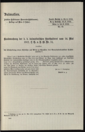 Verordnungsblatt des k.k. Ministeriums des Innern. Beibl.. Beiblatt zu dem Verordnungsblatte des k.k. Ministeriums des Innern. Angelegenheiten der staatlichen Veterinärverwaltung. (etc.) 19140315 Seite: 259