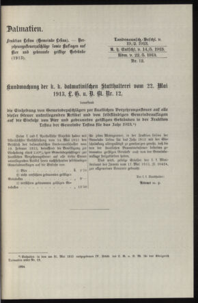 Verordnungsblatt des k.k. Ministeriums des Innern. Beibl.. Beiblatt zu dem Verordnungsblatte des k.k. Ministeriums des Innern. Angelegenheiten der staatlichen Veterinärverwaltung. (etc.) 19140315 Seite: 273