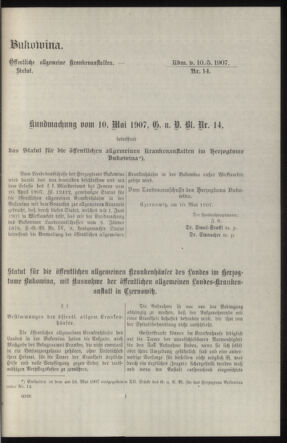 Verordnungsblatt des k.k. Ministeriums des Innern. Beibl.. Beiblatt zu dem Verordnungsblatte des k.k. Ministeriums des Innern. Angelegenheiten der staatlichen Veterinärverwaltung. (etc.) 19140315 Seite: 457