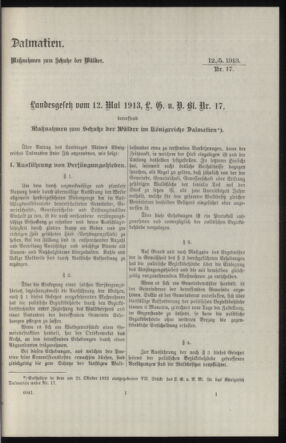 Verordnungsblatt des k.k. Ministeriums des Innern. Beibl.. Beiblatt zu dem Verordnungsblatte des k.k. Ministeriums des Innern. Angelegenheiten der staatlichen Veterinärverwaltung. (etc.) 19140315 Seite: 497