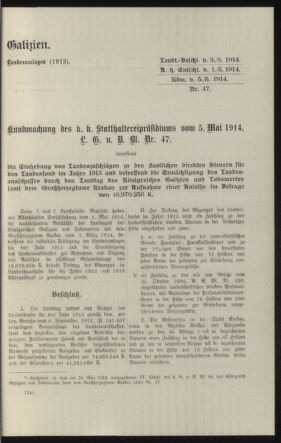 Verordnungsblatt des k.k. Ministeriums des Innern. Beibl.. Beiblatt zu dem Verordnungsblatte des k.k. Ministeriums des Innern. Angelegenheiten der staatlichen Veterinärverwaltung. (etc.) 19150215 Seite: 133