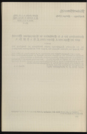 Verordnungsblatt des k.k. Ministeriums des Innern. Beibl.. Beiblatt zu dem Verordnungsblatte des k.k. Ministeriums des Innern. Angelegenheiten der staatlichen Veterinärverwaltung. (etc.) 19150215 Seite: 174