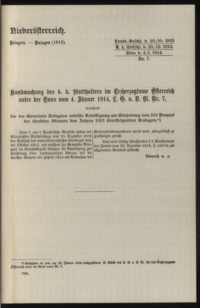 Verordnungsblatt des k.k. Ministeriums des Innern. Beibl.. Beiblatt zu dem Verordnungsblatte des k.k. Ministeriums des Innern. Angelegenheiten der staatlichen Veterinärverwaltung. (etc.) 19150215 Seite: 175