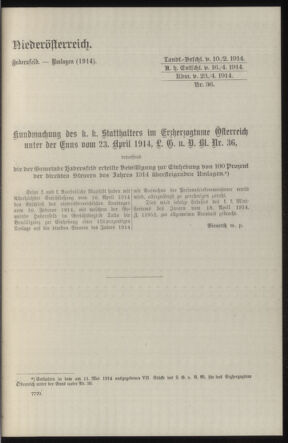 Verordnungsblatt des k.k. Ministeriums des Innern. Beibl.. Beiblatt zu dem Verordnungsblatte des k.k. Ministeriums des Innern. Angelegenheiten der staatlichen Veterinärverwaltung. (etc.) 19150215 Seite: 191