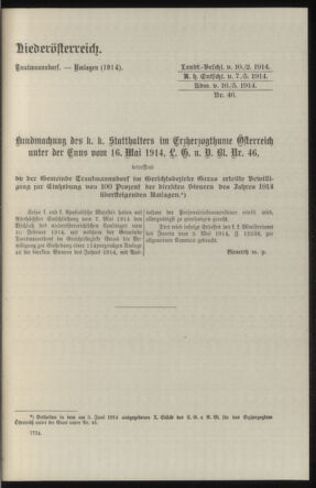 Verordnungsblatt des k.k. Ministeriums des Innern. Beibl.. Beiblatt zu dem Verordnungsblatte des k.k. Ministeriums des Innern. Angelegenheiten der staatlichen Veterinärverwaltung. (etc.) 19150215 Seite: 199