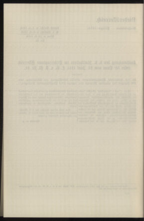 Verordnungsblatt des k.k. Ministeriums des Innern. Beibl.. Beiblatt zu dem Verordnungsblatte des k.k. Ministeriums des Innern. Angelegenheiten der staatlichen Veterinärverwaltung. (etc.) 19150215 Seite: 252