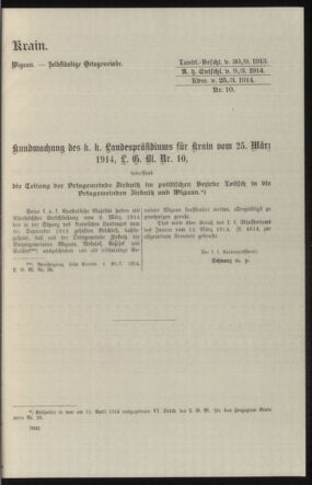 Verordnungsblatt des k.k. Ministeriums des Innern. Beibl.. Beiblatt zu dem Verordnungsblatte des k.k. Ministeriums des Innern. Angelegenheiten der staatlichen Veterinärverwaltung. (etc.) 19150215 Seite: 31