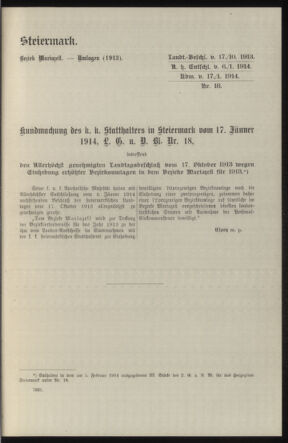 Verordnungsblatt des k.k. Ministeriums des Innern. Beibl.. Beiblatt zu dem Verordnungsblatte des k.k. Ministeriums des Innern. Angelegenheiten der staatlichen Veterinärverwaltung. (etc.) 19150215 Seite: 313