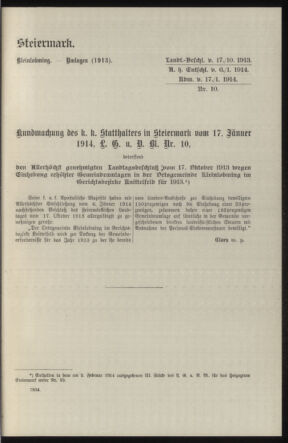 Verordnungsblatt des k.k. Ministeriums des Innern. Beibl.. Beiblatt zu dem Verordnungsblatte des k.k. Ministeriums des Innern. Angelegenheiten der staatlichen Veterinärverwaltung. (etc.) 19150215 Seite: 319