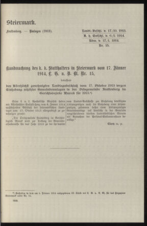 Verordnungsblatt des k.k. Ministeriums des Innern. Beibl.. Beiblatt zu dem Verordnungsblatte des k.k. Ministeriums des Innern. Angelegenheiten der staatlichen Veterinärverwaltung. (etc.) 19150215 Seite: 329