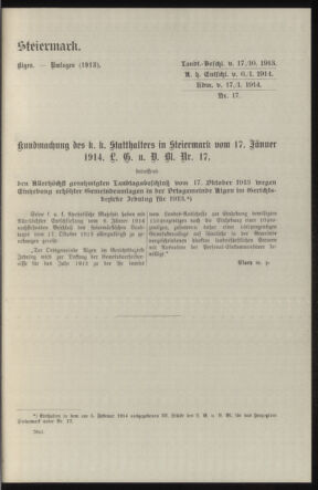 Verordnungsblatt des k.k. Ministeriums des Innern. Beibl.. Beiblatt zu dem Verordnungsblatte des k.k. Ministeriums des Innern. Angelegenheiten der staatlichen Veterinärverwaltung. (etc.) 19150215 Seite: 333