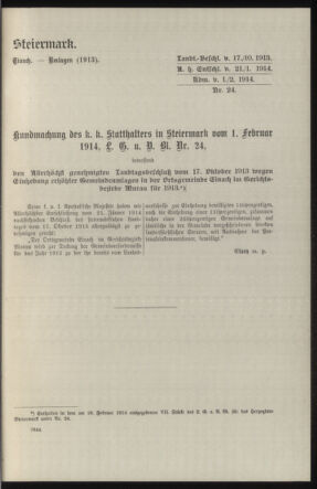 Verordnungsblatt des k.k. Ministeriums des Innern. Beibl.. Beiblatt zu dem Verordnungsblatte des k.k. Ministeriums des Innern. Angelegenheiten der staatlichen Veterinärverwaltung. (etc.) 19150215 Seite: 339