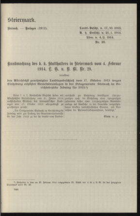 Verordnungsblatt des k.k. Ministeriums des Innern. Beibl.. Beiblatt zu dem Verordnungsblatte des k.k. Ministeriums des Innern. Angelegenheiten der staatlichen Veterinärverwaltung. (etc.) 19150215 Seite: 343